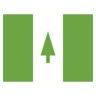isla norfolk plano icono