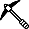 pickaxe duotone icon