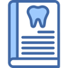 zahnmedizinisch zwei farben Icon