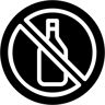 不含酒精 填充 图标