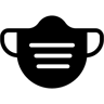 قناع وجه ثنائي اللون أيقونة