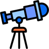 telescope lineal color icon