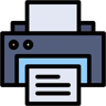 Drucker lineal farbe Icon