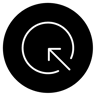 zurück gefüllt Icon