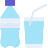 botol air datar ikon