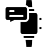 ساعة ذكية مملوءة أيقونة