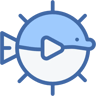 pufferfish two color icon