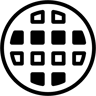 grid duotone icon