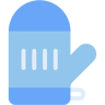 oven mitt flat icon