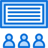 presentation two color icon