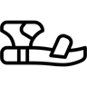 sandals line icon