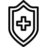 щит линия иконка