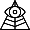 all-seeing eye line icon