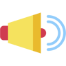 megáfono plano icono
