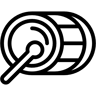 Trommel linie Icon