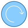 refrescar dos colores icono