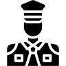 police officer filled icon