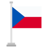 République tchèque plat icône
