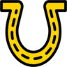 horseshoe lineal color icon