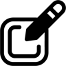 يحرر ثنائي اللون أيقونة
