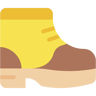 hiking boots flat icon