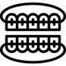 apparecchi ortodontici linea icona