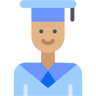 graduate flat icon