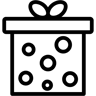 礼物 线条 图标