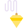 plumb bob flat icon