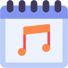 calendario plano icono