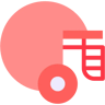 フットボールヘルメット フラット アイコン