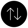 up filled icon