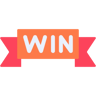 gewinnen flach Icon