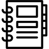 Notizbuch linie Icon