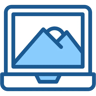 laptop two color icon