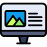 tv ad lineal color icon