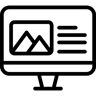 tv ad line icon