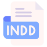indd file flat icon