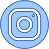 instagram logosu i̇ki renk simge