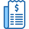 invoice two color icon