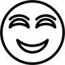 joyful line icon