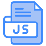 javascript file two color icon