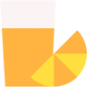 suco plano ícone