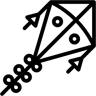 kite line icon