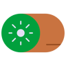 猕猴桃 flat 图标