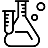 chimie ligne icône