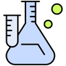 chimie couleur linéaire icône