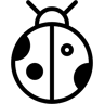瓢虫 双色调 图标