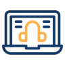 online support two-color icon