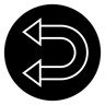 left arrow filled icon